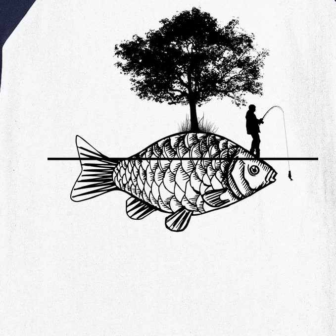 Fishing Life Baseball Sleeve Shirt