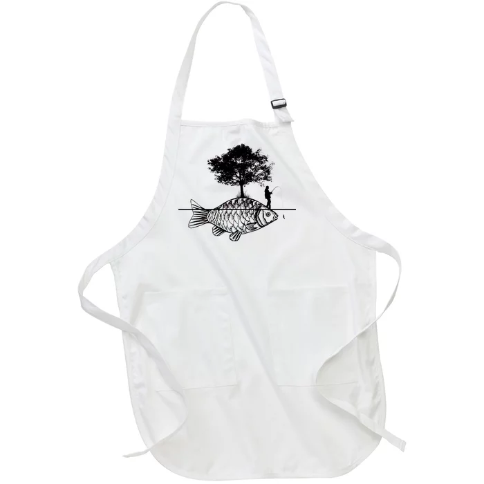 Fishing Life Full-Length Apron With Pocket