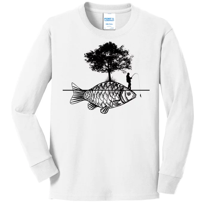 Fishing Life Kids Long Sleeve Shirt