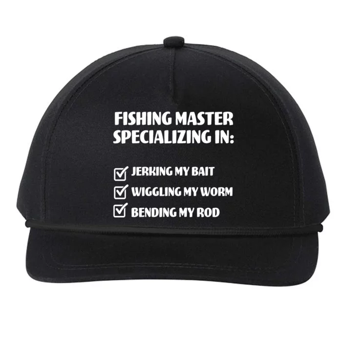 Fishing Master Specializing Snapback Five-Panel Rope Hat