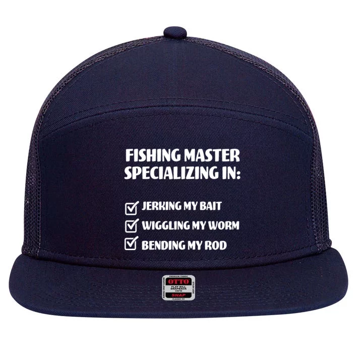 Fishing Master Specializing 7 Panel Mesh Trucker Snapback Hat