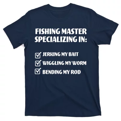 Funny Bass Fishing Gifts For Dad Master Baiter Shirt - TeeUni