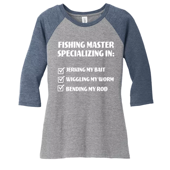 Fishing Master Specializing Women's Tri-Blend 3/4-Sleeve Raglan Shirt