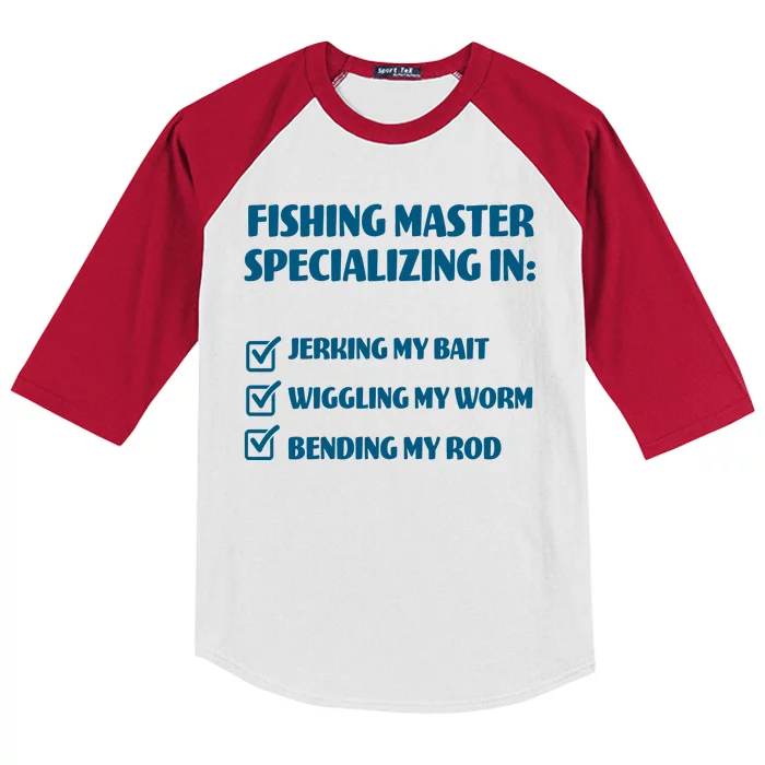 Fishing Master Specializing Kids Colorblock Raglan Jersey