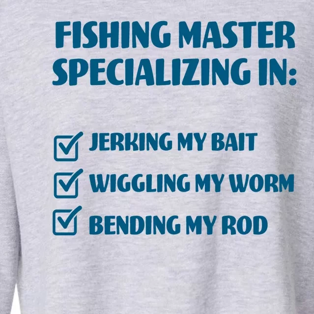 Fishing Master Specializing Cropped Pullover Crew