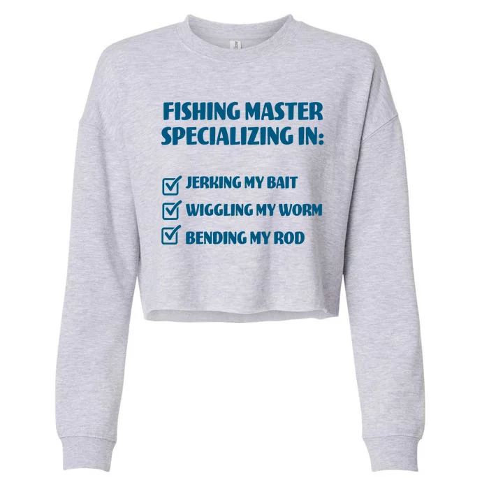 Fishing Master Specializing Cropped Pullover Crew