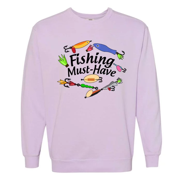 Fishing Must-Have Fishing Lures Garment-Dyed Sweatshirt