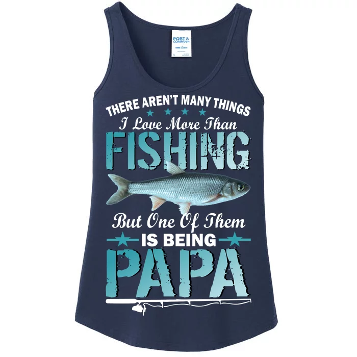 Fishing Papa There Aren't Many Things I Love More Ladies Essential Tank