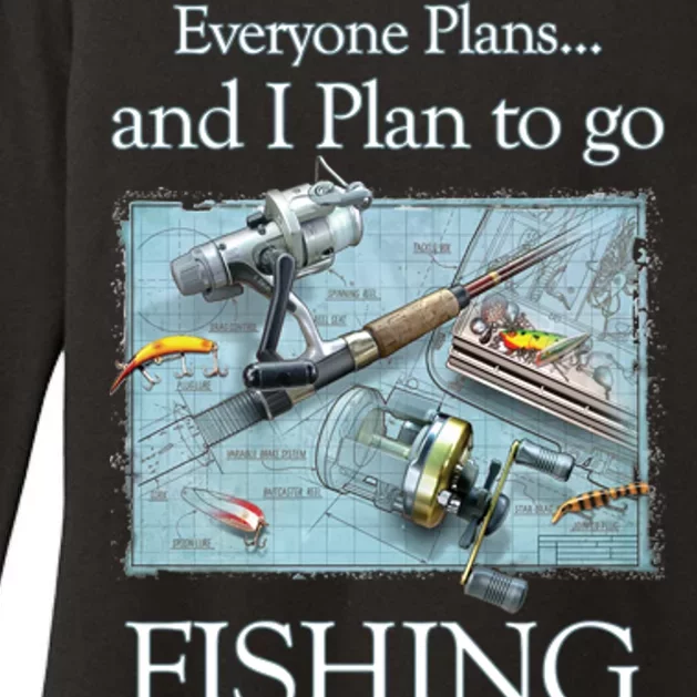 Fishing: Plan To Fish Womens CVC Long Sleeve Shirt