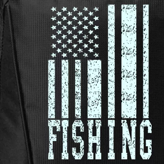 Fishing USA Flag City Backpack