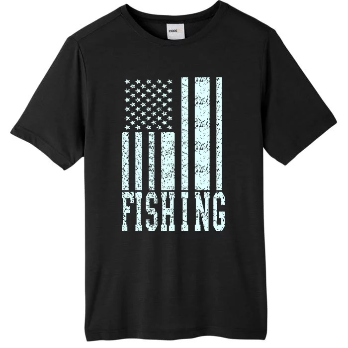 Fishing USA Flag ChromaSoft Performance T-Shirt