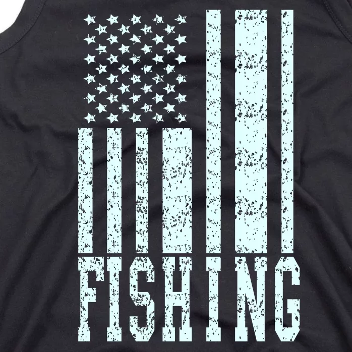 Fishing USA Flag Tank Top