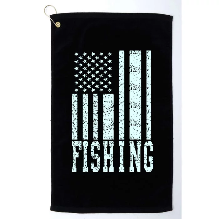 Fishing USA Flag Platinum Collection Golf Towel