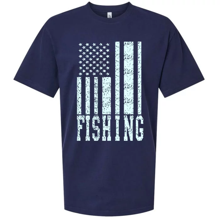 Fishing USA Flag Sueded Cloud Jersey T-Shirt