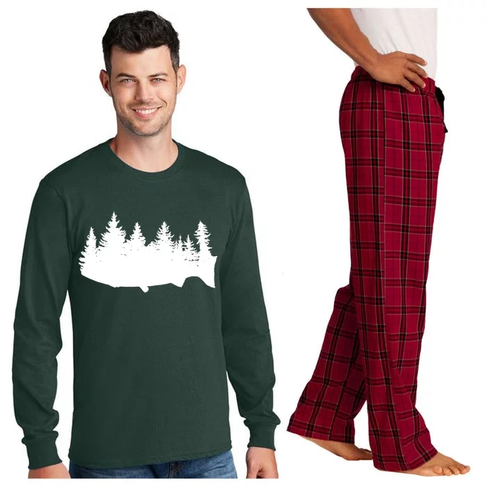 Fishing Wilderness Long Sleeve Pajama Set