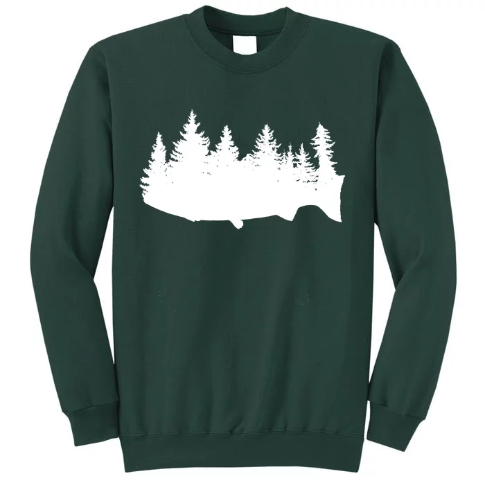 Fishing Wilderness Tall Sweatshirt