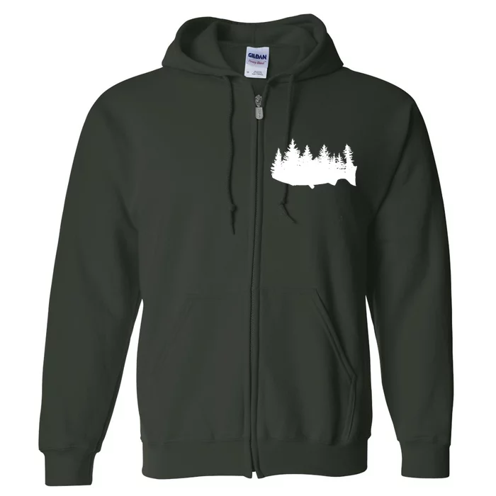 Fishing Wilderness Full Zip Hoodie