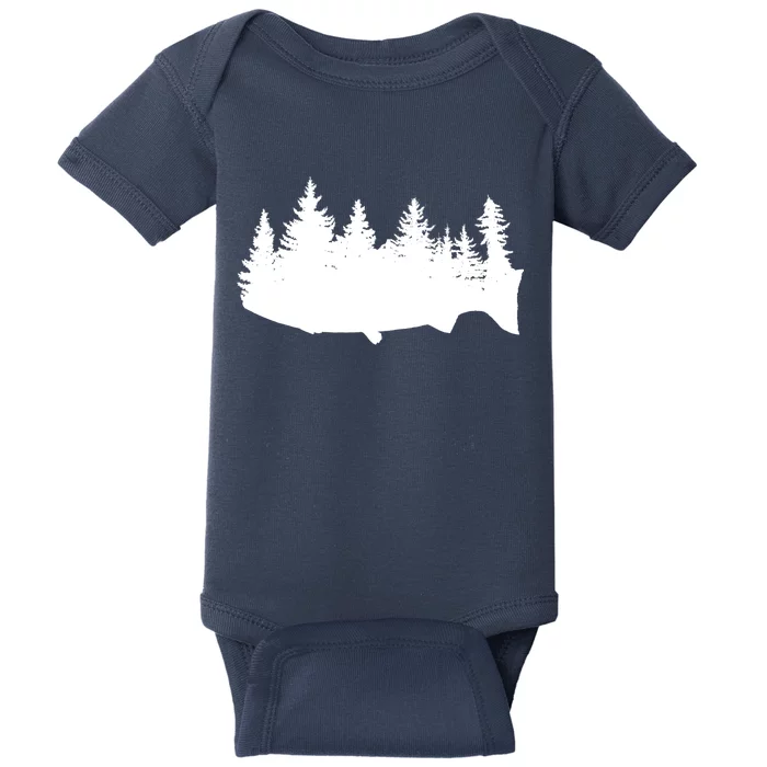 Fishing Wilderness Baby Bodysuit