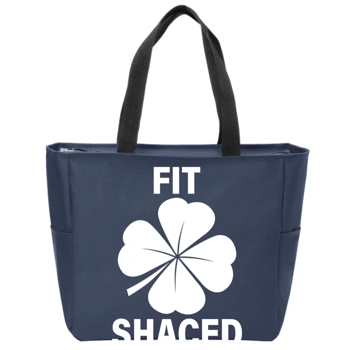 Fit Shaced Funny Irish Drinking Party Zip Tote Bag