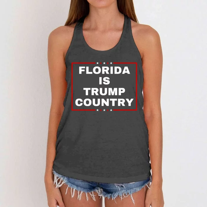 Florida Is Trump Country Women's Knotted Racerback Tank