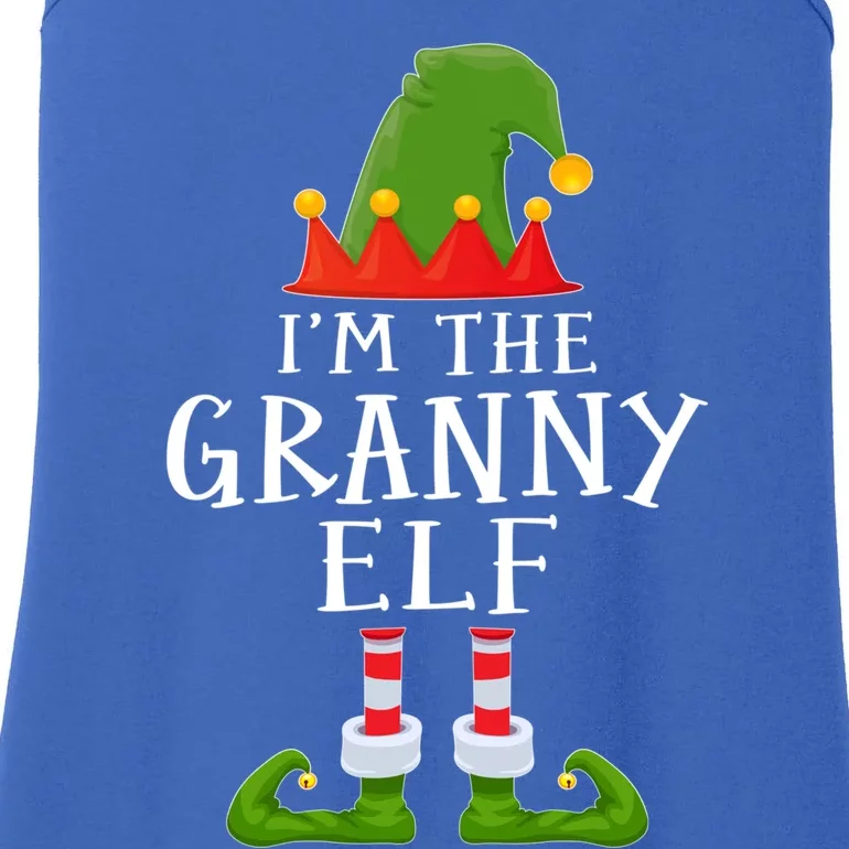 Funny I'm The Granny Xmas Santa Hat Family Christmas Gift Ladies Essential Tank