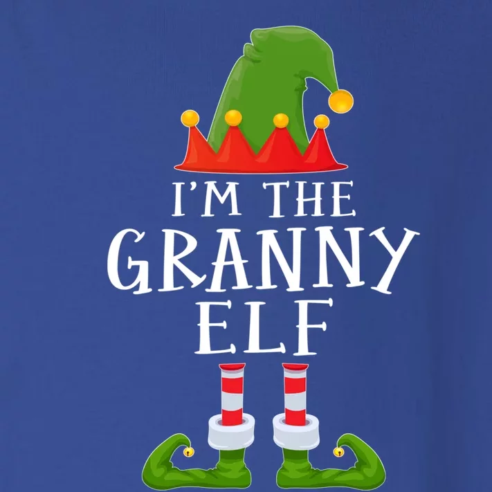 Funny I'm The Granny Xmas Santa Hat Family Christmas Gift Toddler Long Sleeve Shirt