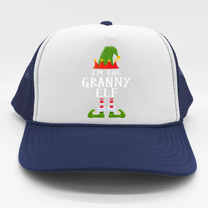 Funny I'm The Granny Xmas Santa Hat Family Christmas Gift Trucker Hat