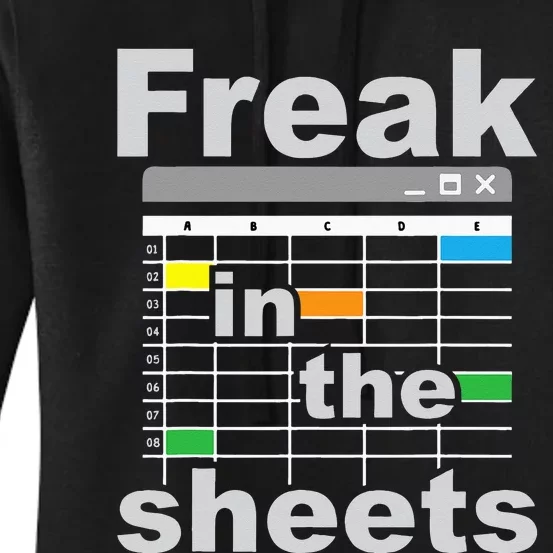 Freak In The Sheets Funny Accountant Analyst Secretary Women's Pullover Hoodie