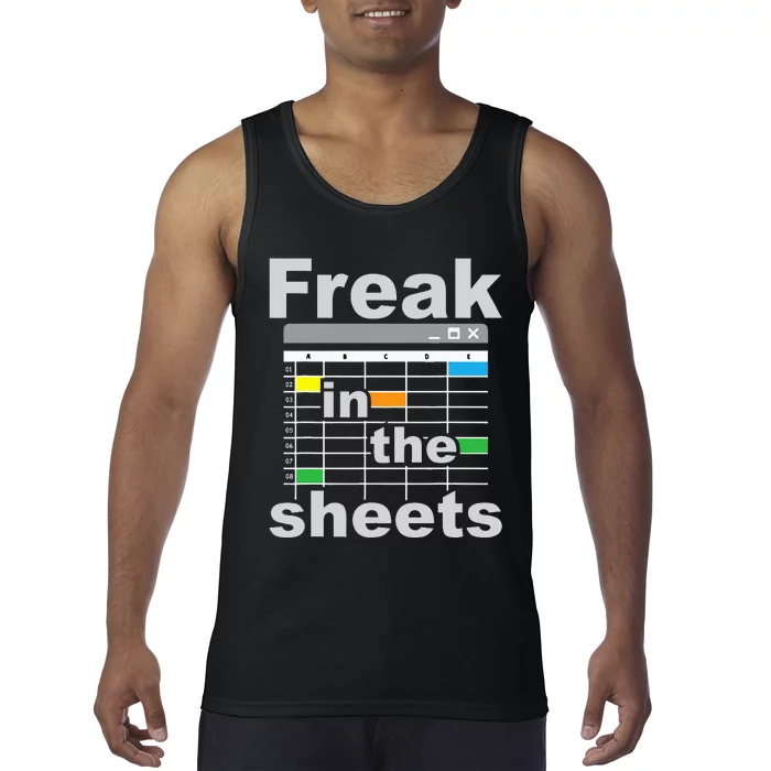 Freak In The Sheets Funny Accountant Analyst Secretary Tank Top