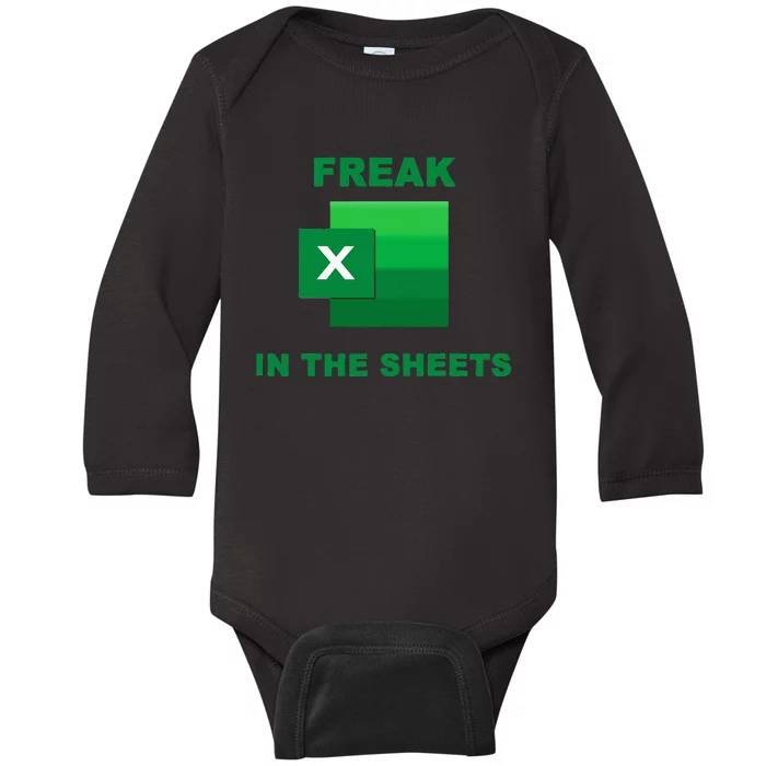 Freak In The Excel Sheets Baby Long Sleeve Bodysuit