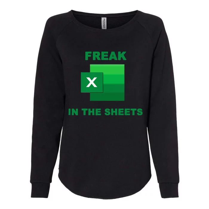 Freak In The Excel Sheets Womens California Wash Sweatshirt