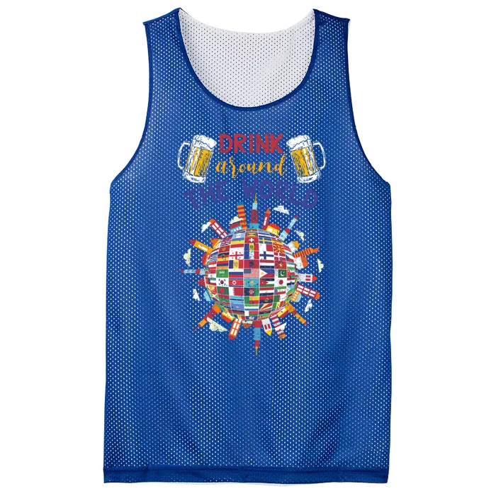 Funny Ing Travelling Party Gift Around The World Gift Mesh Reversible Basketball Jersey Tank