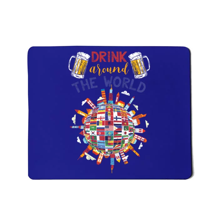 Funny Ing Travelling Party Gift Around The World Gift Mousepad