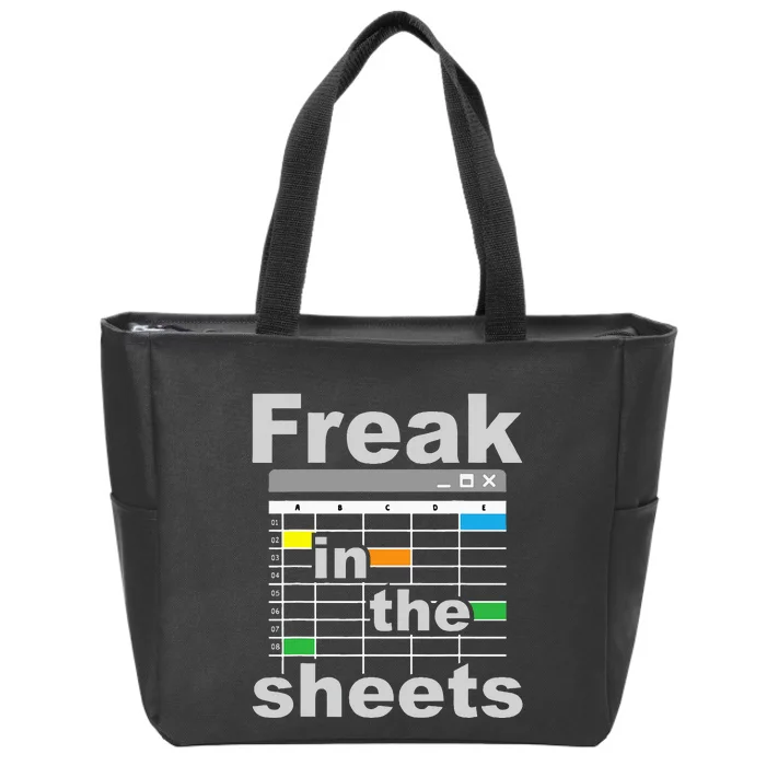 Freak In The Sheets Funny Accountant Analyst Secretary Zip Tote Bag