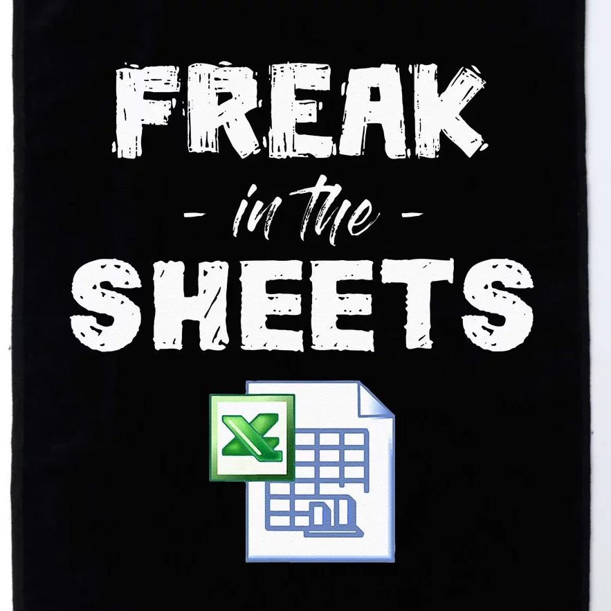 Freak In The Excel Sheets Funny Accountant Spreadsheet Platinum Collection Golf Towel