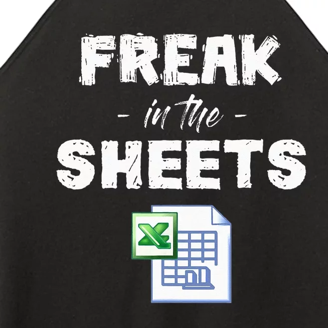 Freak In The Excel Sheets Funny Accountant Spreadsheet Women’s Perfect Tri Rocker Tank