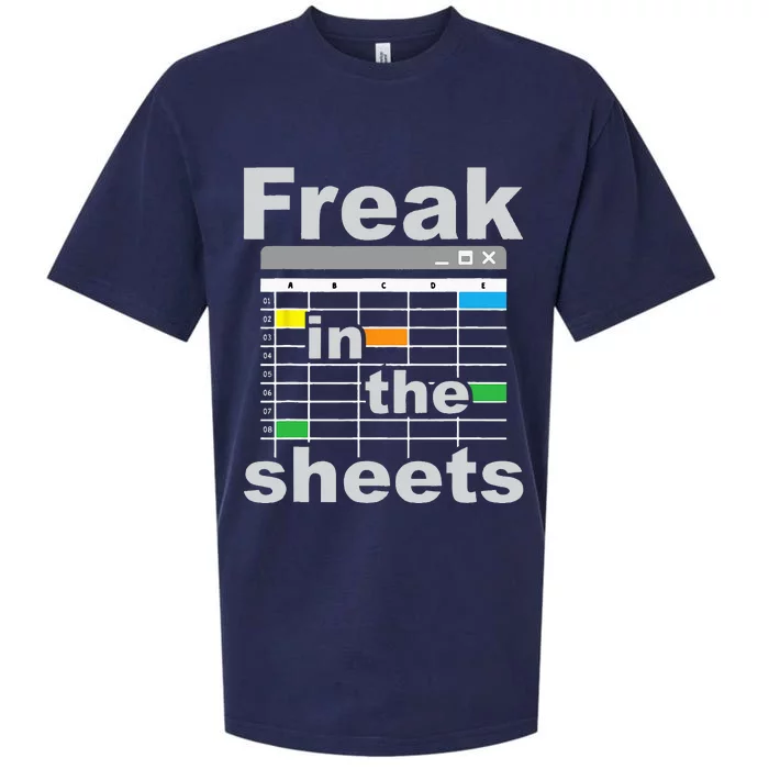 Freak In The Sheets Funny Accountant Analyst Secretary Sueded Cloud Jersey T-Shirt