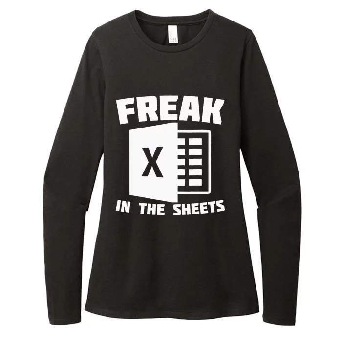 Freak In The Sheets Funny Accountant Analyst Secretary Womens CVC Long Sleeve Shirt