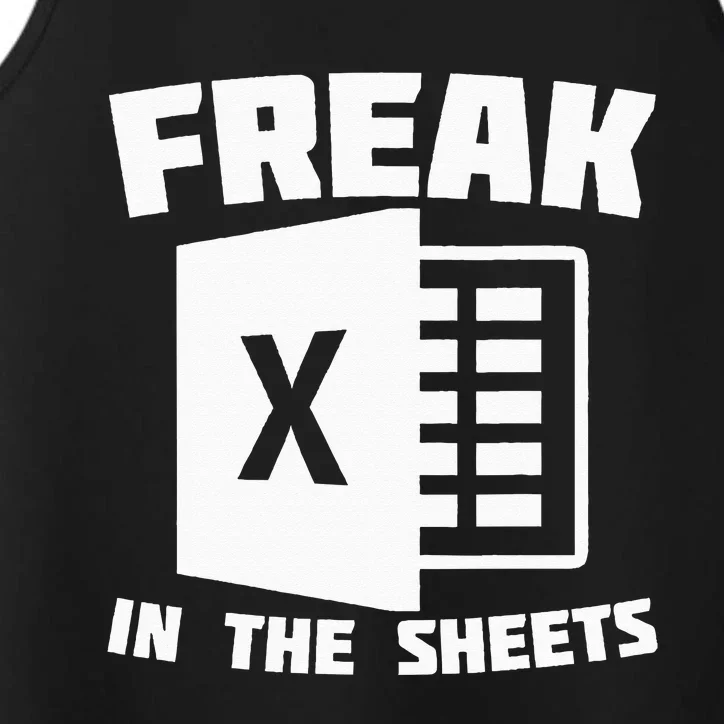 Freak In The Sheets Funny Accountant Analyst Secretary Performance Tank