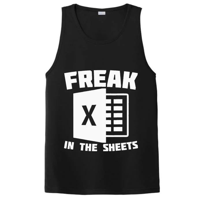 Freak In The Sheets Funny Accountant Analyst Secretary Performance Tank