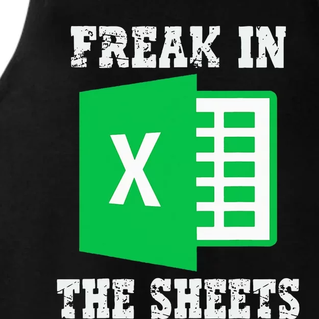 Freak In The Excel Sheets Ladies Tri-Blend Wicking Tank