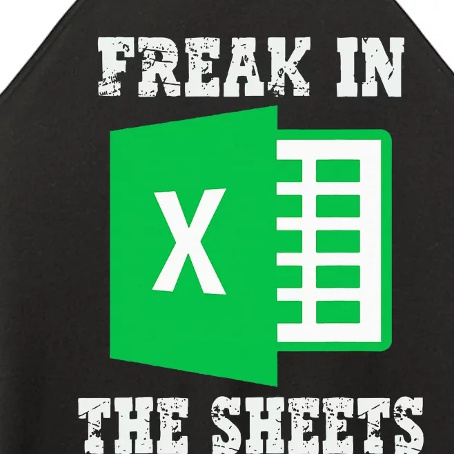 Freak In The Excel Sheets Women’s Perfect Tri Rocker Tank