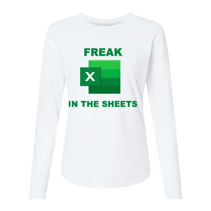 Freak In The Excel Sheets Womens Cotton Relaxed Long Sleeve T-Shirt