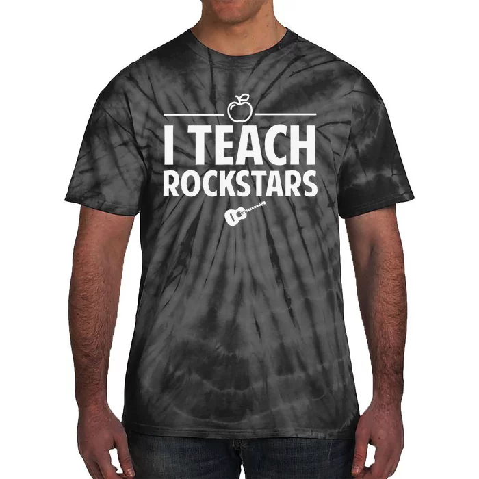 Funny I Teach Rockstars Guitar Teachers Tie-Dye T-Shirt