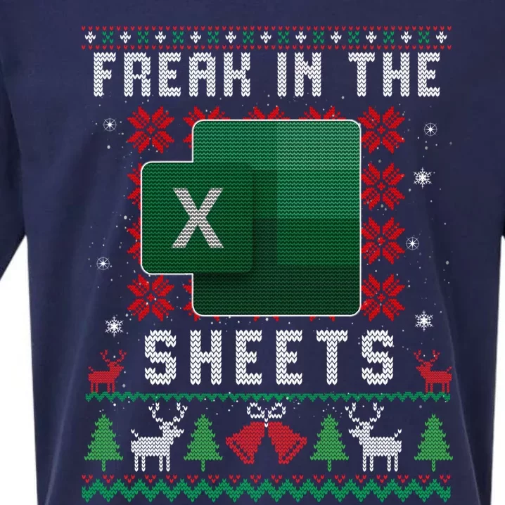 Freak In The Sheets Excel Ugly Christmas Sweater Sueded Cloud Jersey T-Shirt