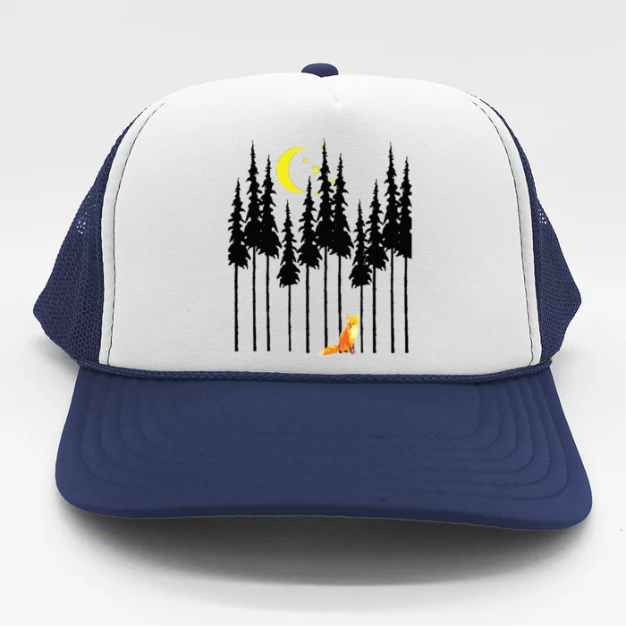 Fox In Trees, Wildlife Tees Tee Trucker Hat