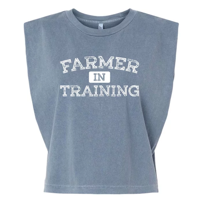 Farmer In Training Future Farmer Garment-Dyed Women's Muscle Tee