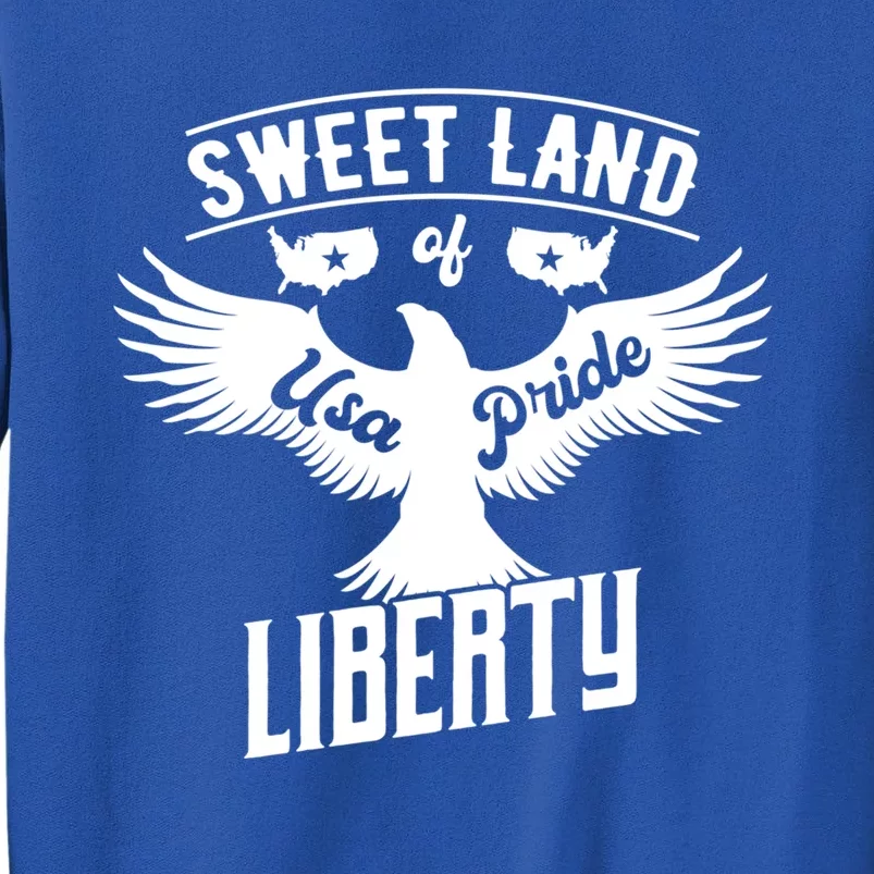 Fun Inspirational Tee Sweet Land Of Liberty Usa Pride Gift Tall Sweatshirt