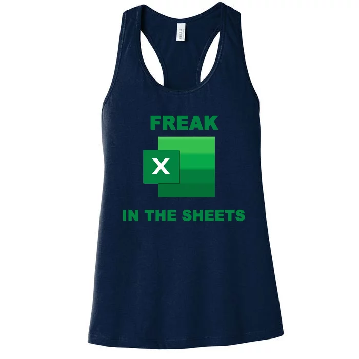 Freak In The Excel Sheets Women's Racerback Tank