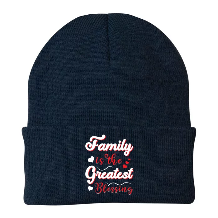 Family Is The Greatest Blessing Meaningful Gift Knit Cap Winter Beanie